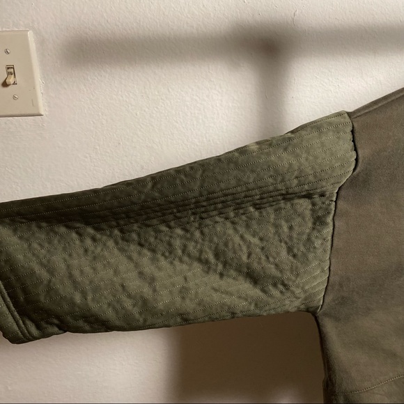 Puma Evo Olive Green Cropped Hoodie Jacket - Picture 7 of 7